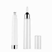 10ml 15ml empty white plastic syringe bottle for essence PETG custom airless water needle for eye cream